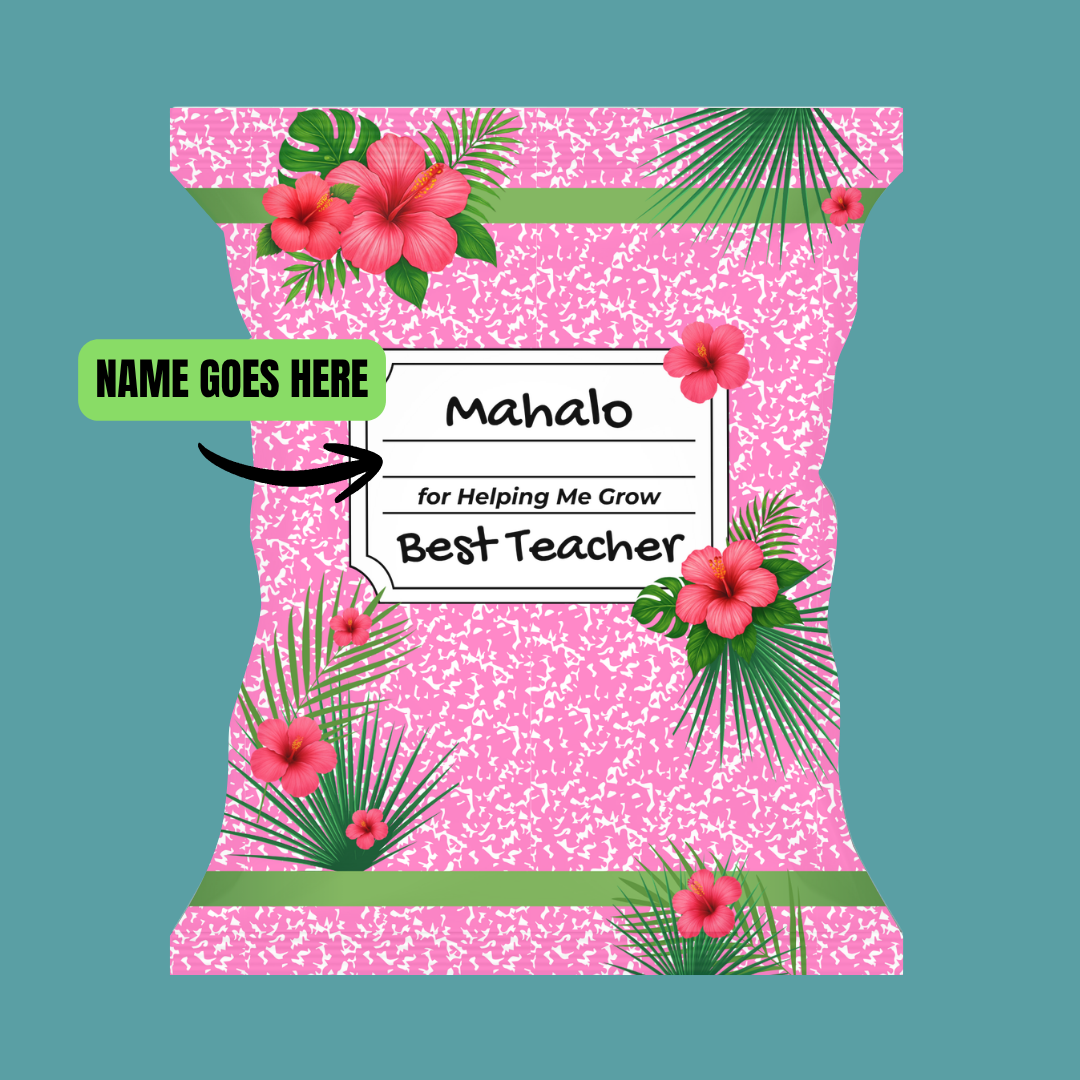 Teacher Chip Bag Designs PDF Bundle | Printable Treat Bag Templates | Teacher Appreciation Party Favors